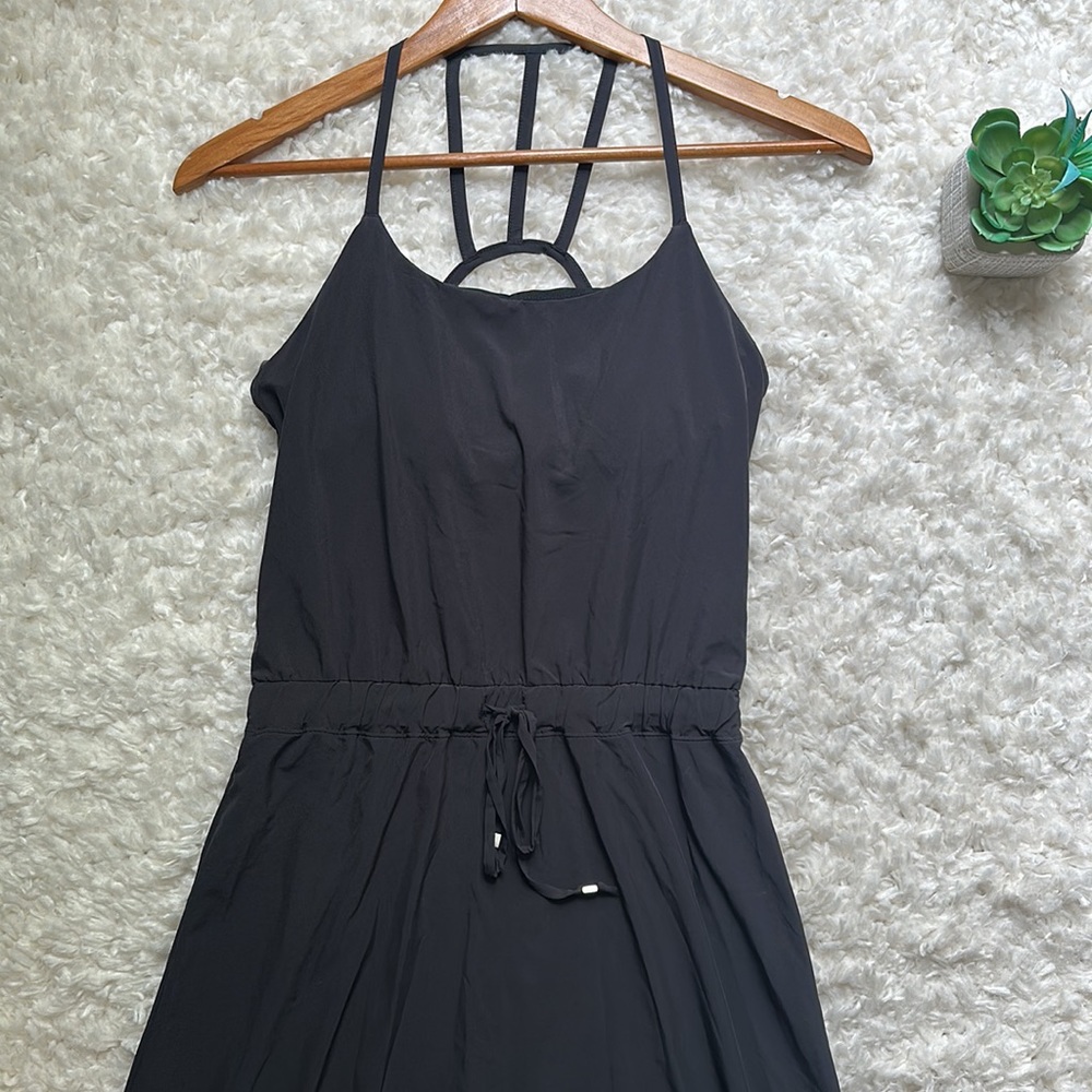 Athleta black Novella high-low sporty dress - Picture 3 of 8